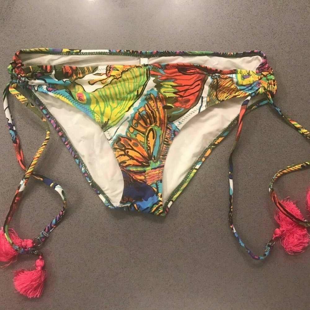 Nanette Lepore Bikini Bottom Sz XS Multi Color Swimwear Swim Bottoms